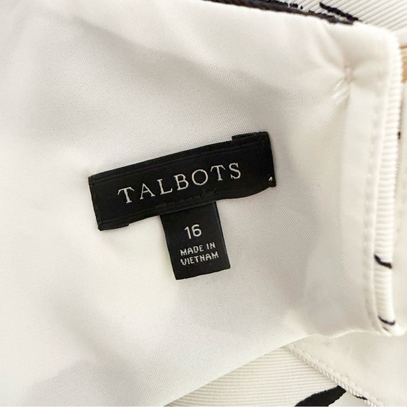 Talbots Womens Floral Bow Sleeveless Top Size 16 Classic Party Whimsical Mature - Picture 6 of 7